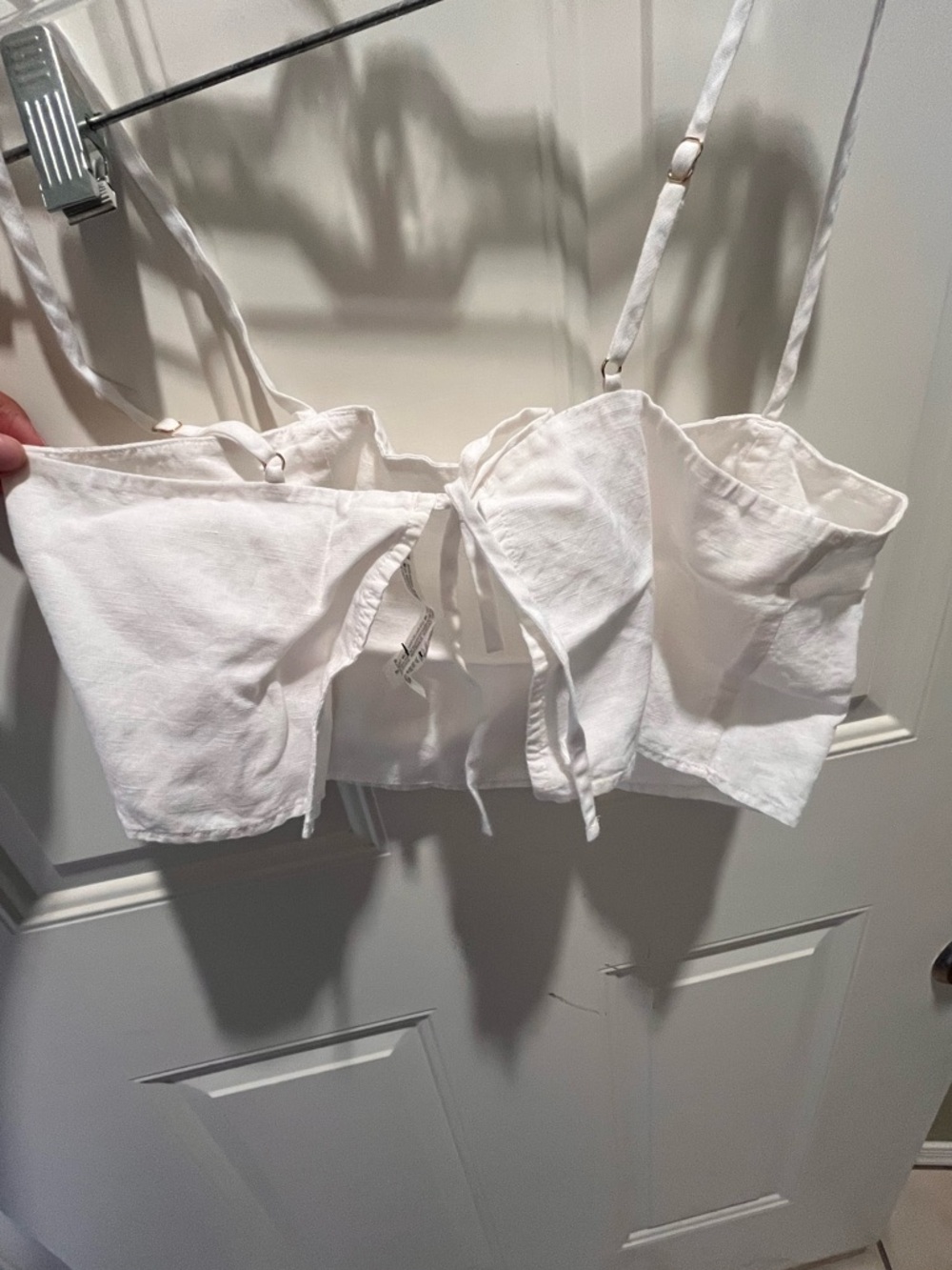 Victoria's Secret Like New White Linen Lounge/Beach pants and Top (Small) - Picture 6 of 8